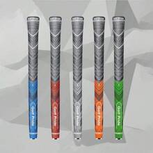 1 件高尔夫球杆握把，外加橡胶和棉线，多色，休闲户外运动小工具