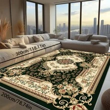 700g/Sq.M Crystal Velvet Rug With Non-Slip Backing, 5mm Thick, Bohemian Style Solid Color Rug, Soft And Washable For Indoor/Outdoor, Suitable For Living Room, Bedroom, Kitchen, Office, Home Decor Large Area Carpet Back To School