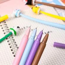 Sanrio 6 stuks Sanrio neutrale pennen, gebruik op kantoor, vloeiend schrijven - compact, fris ontwerp, geschikt voor handtekeningen, vloeiend schrijven, uniek ontwerp, geweldig cadeau