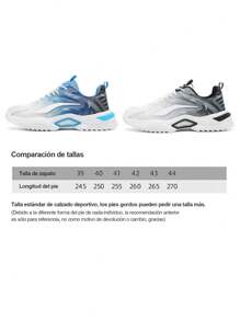 Tenis para Hombre con Estilo Streetwear: Perfectos para Entrenamiento, Trabajo Ligero Industrial, Deportes al Aire Libre como Correr, Escalar, Jugar al Tenis, Salir de Fiesta, Ir al Trabajo y Paseos Diarios - Azul - Ver 9