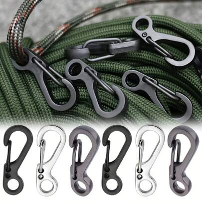5/10/20Pcs/Lot Mini Carabiner Camping Survival Climbing Spring Backpack Clasps Keychain Paracord Tactical Gear Hooks Key Chain