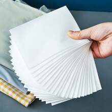 100pcs Color Catcher Laundry Sheets, Prevent Color Bleeding And Transfer, For Mixed Laundry Without Electricity - White - View 8