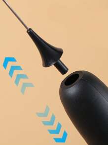 Milk Frother, Powerful Handheld Milk Frother, Mini Milk Foamer,Coffee Stirrer, Stainless Steel Drink Mixer For Coffee, Lattes, Cappuccino,Matcha,Hot Chocolate, Portable Foam Maker,Electric Wireless Blender Mini Coffee Maker - Sx - View 4