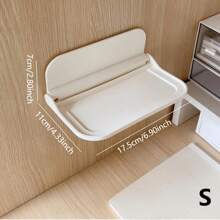 1 件可折叠壁挂式收纳架，浴室储物架无需钻孔，节省家庭厨房卧室客厅餐厅空间，家居装饰配件，装饰盒，女性婚礼礼物，夏季旅行节日必备品