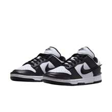 Nike Zapatos planos casuales y versátiles de color contrastante y cómodos para uso diario de mujeres - En blanco y negro - Ver 7