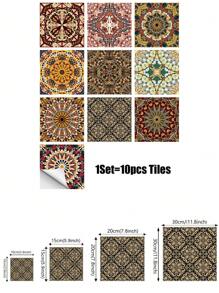 10 piezas de papel tapiz decorativo para el hogar, adhesivos de pared de mosaico creativos DIY autoadhesivos, antiadherentes y antiensuciamiento para cocina, baño, sala de estar, dormitorio y fondo de pared de TV para embellecer el espacio