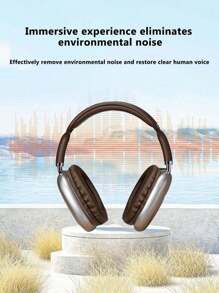 Retro Wireless Headphones, Wireless Headset Subwoofer Cell Phone Computer Universal, Portable And Lightweight Ultra-Long Battery Life,Cannot Be Retracted, Folded