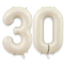 30pcs White, Gold, Black Number 30 Balloon Set, 30th Birthday Party Decorations, Anniversary Party Background Decorative Balloons - Multicolor - View 17