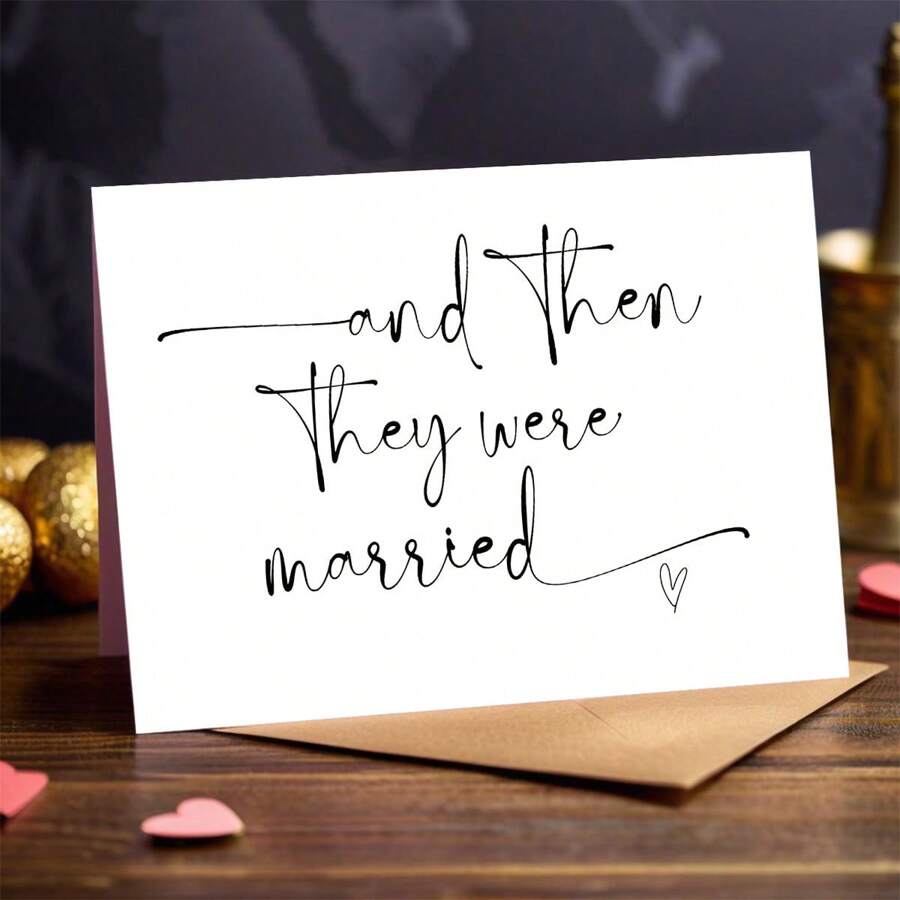 1 张精美婚礼贺卡(含信封)优质纸张,完美婚礼祝贺卡,适合婚礼现场,是送给新婚夫妇的完美卡片礼物。婚礼贺卡祝贺卡(12 厘米/4.7 英寸 X 17 厘米/6.7 英寸) - 彩色 - 查看 1