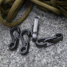 5/10/20Pcs/Lot Mini Carabiner Camping Survival Climbing Spring Backpack Clasps Keychain Paracord Tactical Gear Hooks Key Chain - Black - View 10