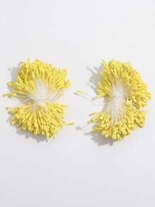 Estambre artificial de flor de 2.5mm con doble cabeza, 350-360/700-720 raíces, estambre floral falso con perla mate para tarjetas de Navidad, decoración de boda y manualidades DIY - Multicolor - Ver 26