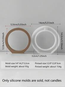 1 件独特拱形矩形圆形水培石膏空心花瓶硅胶模具 - DIY 水培花瓶树脂模具，适用于不对称植物花瓶、家居装饰和创意园艺项目 - 可重复使用且易于使用的硅胶模具，适用于各种植物形状和大小 - 白色 - 查看 8