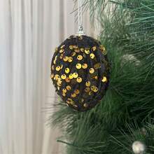 Easter Tree Hanging Decorations 8 Pieces Cute Sequined Egg Spring Ornaments For Home Party Holiday Decor Supplies