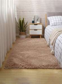 Tapis de sol moderne et simple pour la chambre à coucher et le salon. Coussin rouge mignon de style nordique Ins couvrant complètement le tatami, la table basse. 1 pièce. Décoration de la pièce - Camel - Voir 1