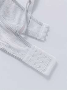 3Pcs Solid Seamless Push Up Bras --Three-Breasted Adjustable Shoulder Straps Underwire Bras - Multicolor - View 7