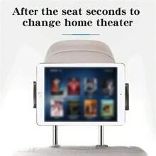 [360 Degree Rotating Tablet Stand] Car Headrest Tablet Holder, 360 Degree Rotation Tablet Stand For IPad, Headrest Mount For Car Backseat, Travel Portable Road Trip - Black - View 4