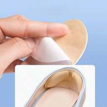 5 Pairs/Set - 2 Black Toe Cushions + 3 Apricot Heel Grips, Shoe Size Adjuster, Toe Protector, Anti-Slip, Anti-Drop Heel Pads For High Heels, Thickened Foam Heel Grips