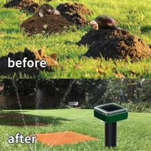 1/2pcs Solar Ultrasonic Rat Repellent Vibration Snake Repellent Suitable For Lawn, Garden, Courtyard, And Farm Pest Control