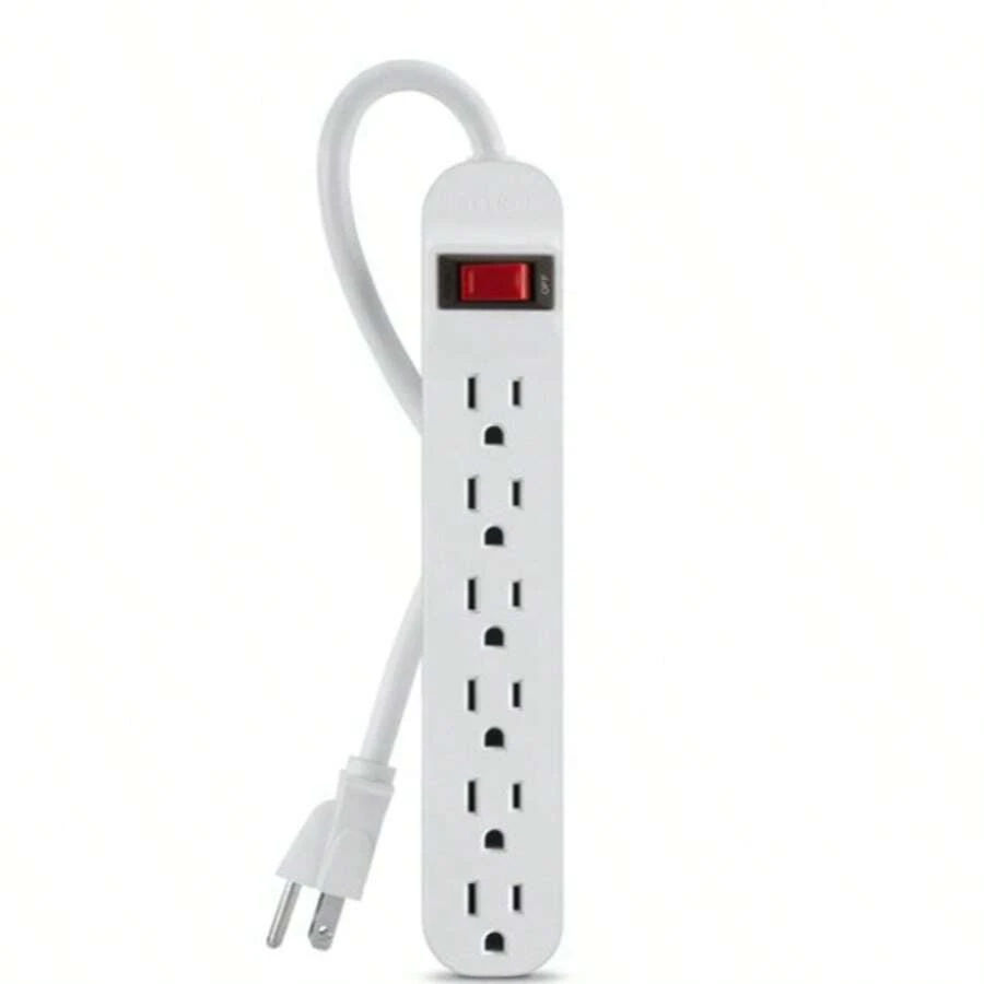 Enchufe de corriente doméstica de 6 puertos, apariencia simple, atmósfera, fácil de llevar - Ver 1