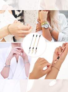 1PC/2PCS/3PCS Multicolor Bracelet Helper Tool,Bracelet Wearing Auxiliary Tool,Accessory Auxiliary Tools,Hand Bracelet Fasten Helper Alligator Clips For Joints For Women Jewelry Tools Fastening And Hooking Equipment For Jewelry Bracelet Necklace
