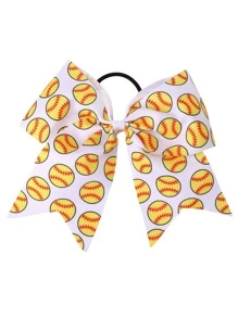 1/2 piezas Coletero de lazo europeo y de la Copa Mundial, súper aficionado, con diseño para aficionados infantiles, cinta grande de mariposa para el pelo, adecuado para porristas escolares, ropa deportiva