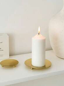 1 pieza/2 piezas/5 piezas Soporte decorativo de hierro dorado/negro para velas, conos de incienso, joyería, bandejas de almacenamiento, decoración de habitaciones, regalos