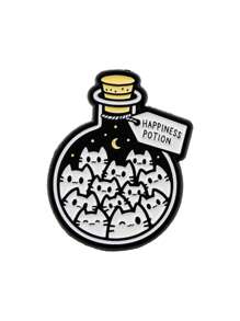 1 PIEZA Pasador de gatos lindos, insignias de anime de dibujos animados, broches para ropa, pin de esmalte, insignias de mujer, accesorios de joyería, regalos para amigos