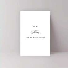 1pc, To My Bridesmaid On My Wedding Day Card, To My Maid Of Honour Card, To My Wedding Party Card, Wedding Day Card Including Envelope, Small Business Supplies, Thank You Cards, Birthday Gift, Cards, Unusual Items, Gift Cards - Camel - View 5