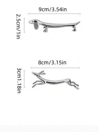 1 pièce Porte-cuillère de luxe en or et argent, support de baguettes japonais créatif, range-couverts d'hôtel avec design de chien saucisse, porte-couteau et fourchette en alliage pour usage domestique, support de baguettes japonais avec fleur de prunier et cerf pour table de restaurant. Cadeau de Noël, d'anniversaire d'été, de mariage, de rentrée des classes, fournitures scolaires, décoration de chambre