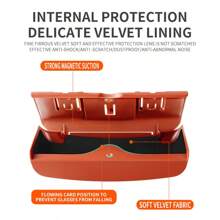 Car Glasses Box, Sun Visor Storage Box, Car Sunglasses Ticket Multifunctional Card Storage Box, Car Interior Storage Box