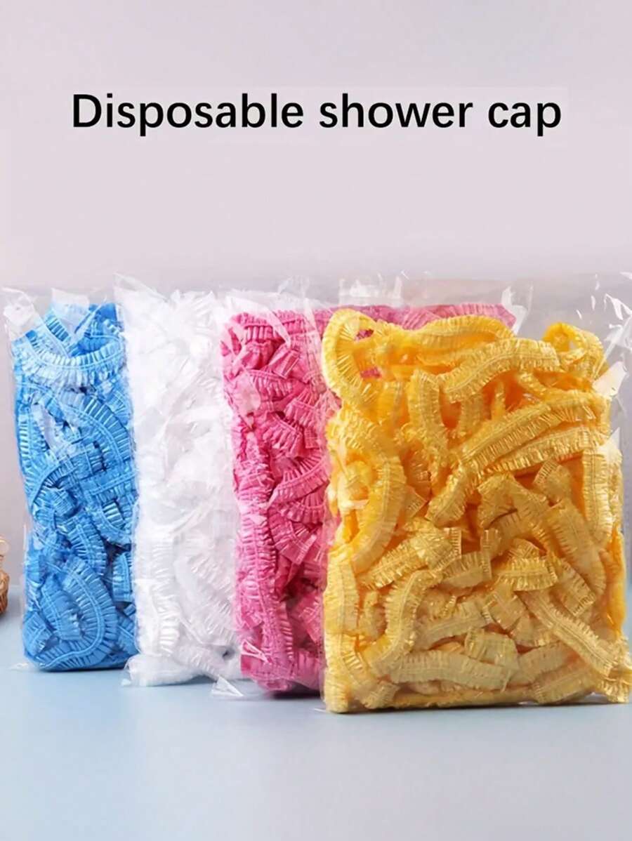 HMQ beauty 50 件/套一次性无菌发网/发帽，适用于艺术化妆、眉毛微刀片、浴帽、弹力浴帽、防水美发沙龙帽、头发护理帽、酒店发帽