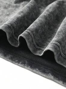 Men's Summer Casual Athletic Set: Distressed Vest Top + Drawstring Waist Shorts, Letter & Graphic Print, Suitable For Streetwear, Outdoor, Hiking, Beach