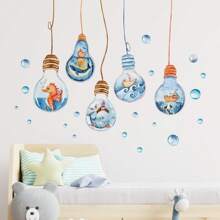 1 pieza Adhesivo de pared con estampado de girasol y animales del bosque, nuevo decoración de fondo para sala de estar/dormitorio/estudio, papel tapiz autoadhesivo decorativo para decoración del hogar, decoración de pared, baño, dormitorio, sala de estar, decoración de la casa