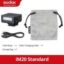 Godox Godox IM20 IM22 IFlash Mini Manueller Kamerablitz für verschiedene Kameramodelle, 5 Leistungsstufen, Universal Blitzschuhhalterung