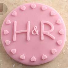 Customize Text With 2 Cookies Cake Decorations Halloween And Christmas DIY Cutters Sugar Cake Templates Wedding Clay Fondant Embosser Name Cake Mold Handmade Cookie/Biscuit Embosser Stamp