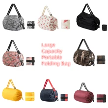 1 chiếc, Túi mua sắm có thể gấp lại, Túi tote đựng đồ tạp hóa có thể tái sử dụng, Túi gấp di động dung tích lớn, Túi thể thao chống thấm nước, Túi tập thể dục xách tay nhẹ - Nhiều màu - Xem 2