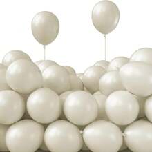 10/30/50/100 unidades Globos de látex elegantes de color blanco arena de 5-18 pulgadas, adecuados para fiesta de cumpleaños, boda, despedida de soltera, aniversario, despedida de soltero y otras celebraciones y decoraciones de fiesta, decoración de habitación, accesorios fotográficos