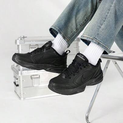 Nike男鞋新款AIR MONARCH IV緩震訓練鞋休閒運動鞋復古老爹鞋415445-001