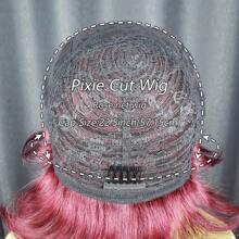 Advanced Fashion Chic BUG Pixie Cut Wig With Bangs For Women Brazilian Remy Human Hair Soft And Comfortable Rose Net Cap Layered Glueless Wig Full Machine Made, Short Pixie Wig Realistic Laceless Full Wig - SBUG - View 7