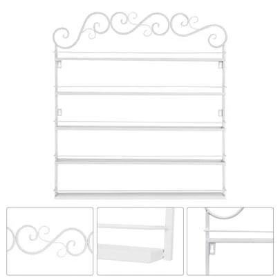 Organizador de esmaltes de metal de 5 camadas, aromaterapia e óleos essenciais, suporte para batom