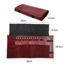 Luxury Leather Jewelry Roll Bag Exhibitor Portable Set Jewelry Carring Pouch Organizer Multi Functional Necklace Pendant Storage Bag