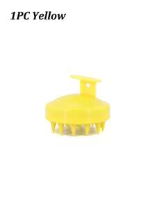 一套头皮按摩刷，小麦秸秆洗发工具，硅胶发刷，柔软硅胶齿洗发刷，按摩清洁头皮刷，头皮去角质磨砂膏，去屑工具，男女通用 - 彩色 - 查看 20