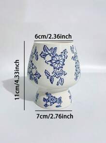 蓝柳兰花种植器中国陶瓷花瓶，适合蝴蝶兰 - 青花瓷 - 查看 13