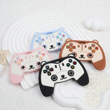 1 pezzo Ciuccio in silicone a forma di panda, giocattolo da dentizione a forma di telecomando TV, per neonati da 6 a 12 mesi, ciuccio a tema animale per stimolare la curiosità del bambino, il miglior regalo per i bebè