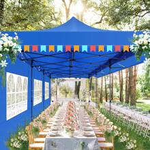 10x30 Pop Up Canopy Tent With Awning Heavy Duty Canopy Gazebo Pavilion UPF 50+ All Season Wind Waterproof Commercial Outdoor Street Vendors Party Tents For Parties Canopy With Roller Bag - Blue - View 5