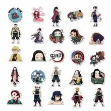 TOEI ANIMATION 100PCS Aniplex Officieel Gelicentieerde Stickers Kimetsu Tanjirou Nezuko Yaiba Gemengde Anime Cartoon Stickers Decoratie Voor Waterfles Laptop Skateboard En Verjaardagsfeestje Kerstcadeaus Voor Vrienden
