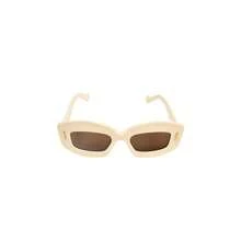 Loewe Anagram Rectangle Sunglasses For Women, International Version LW40114I - LW40114I4925E Ivory White - View 2