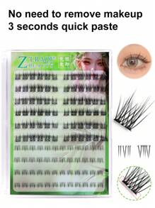 84/120 Pcs Mixed Style Lash Extensions, New Design With Upper And Lower Lashes Combination, Transparent Stem Upper Lashes And Slim Stem Lower Lashes For Natural & Comfortable Wear, Versatile Style Suitable For Stage, Party, Date