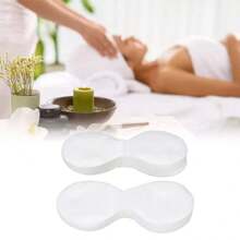100片/套双层眼膜纸，一次性无纺布眼贴，适用于美容院水疗，超薄湿敷干眼妆护理贴