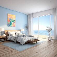 Colorful Number Portraits With A Vibrant Background. Large Wooden Framed Wall Painting Artist Home Decoration Oil Painting - Bedroom, Bathroom, Living Room, Office, Kitchen, Christmas Gifts - 1 Piece